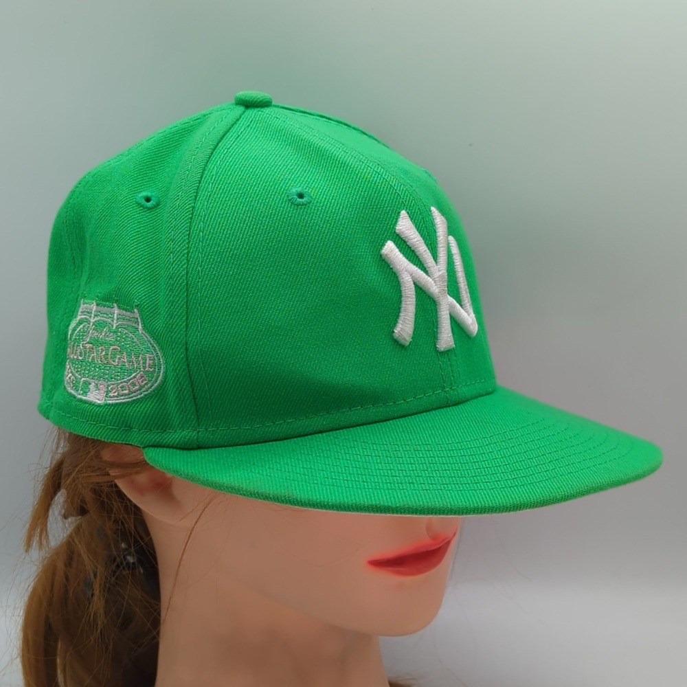 New Era 59Fifty New York Yankees Fitted Hat 2008 All-Star Game Size 7 1/8 Green